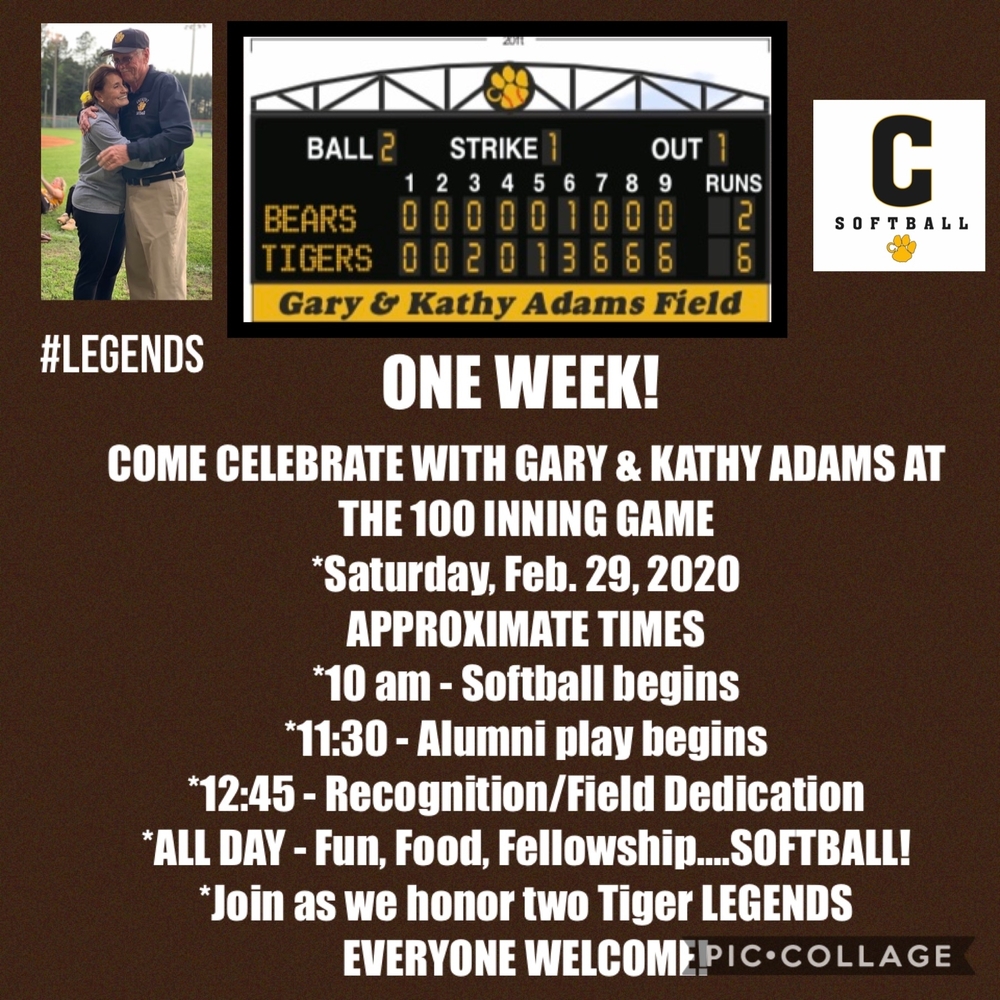Come Celebrate with Gary and Kathy Adams/100 Inning Game