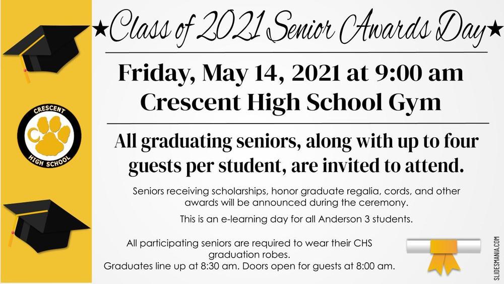 Class Of 2021 Senior Awards Day Crescent High School