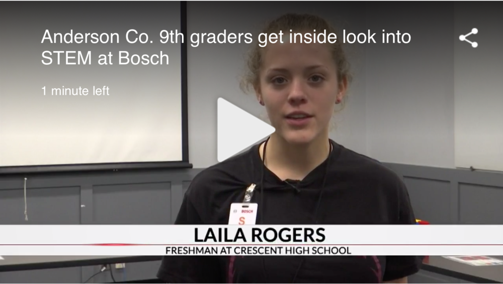 Students Participate in Bosch's Women in STEM Event