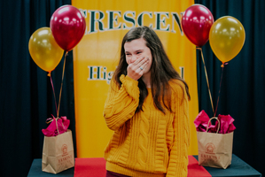 Senior Gabby Loftis Surprised with Erskine's Solomon Award - Full Tuition Scholarship