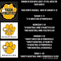 Sports Schedule - Week of January 6-10