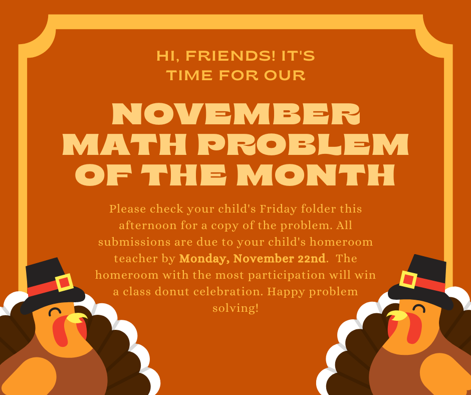 November Math Problem of the Month