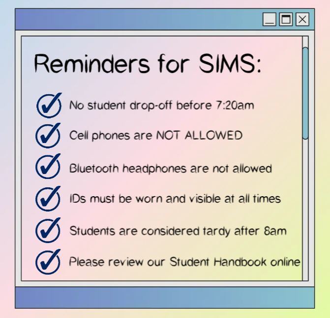 SIMS Reminders