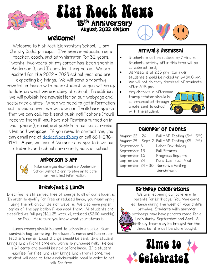 august newsletter