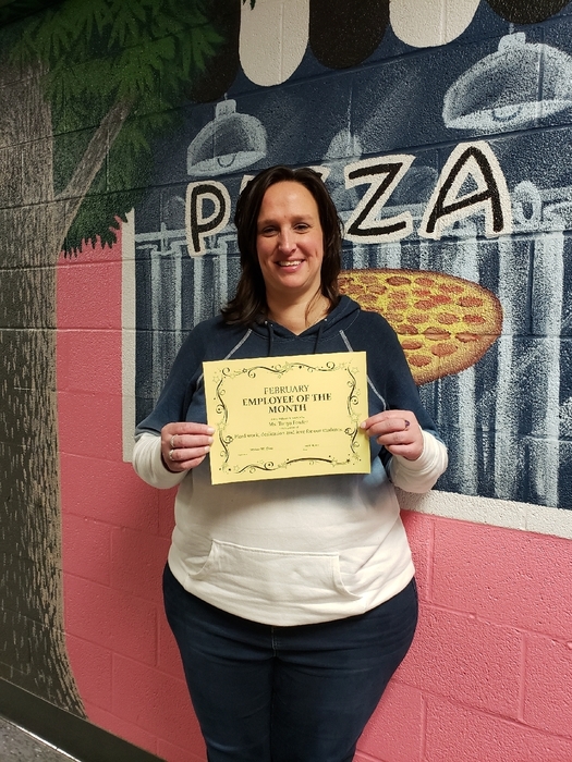 Congratulations Ms. Fowler, February Employee of the Month 