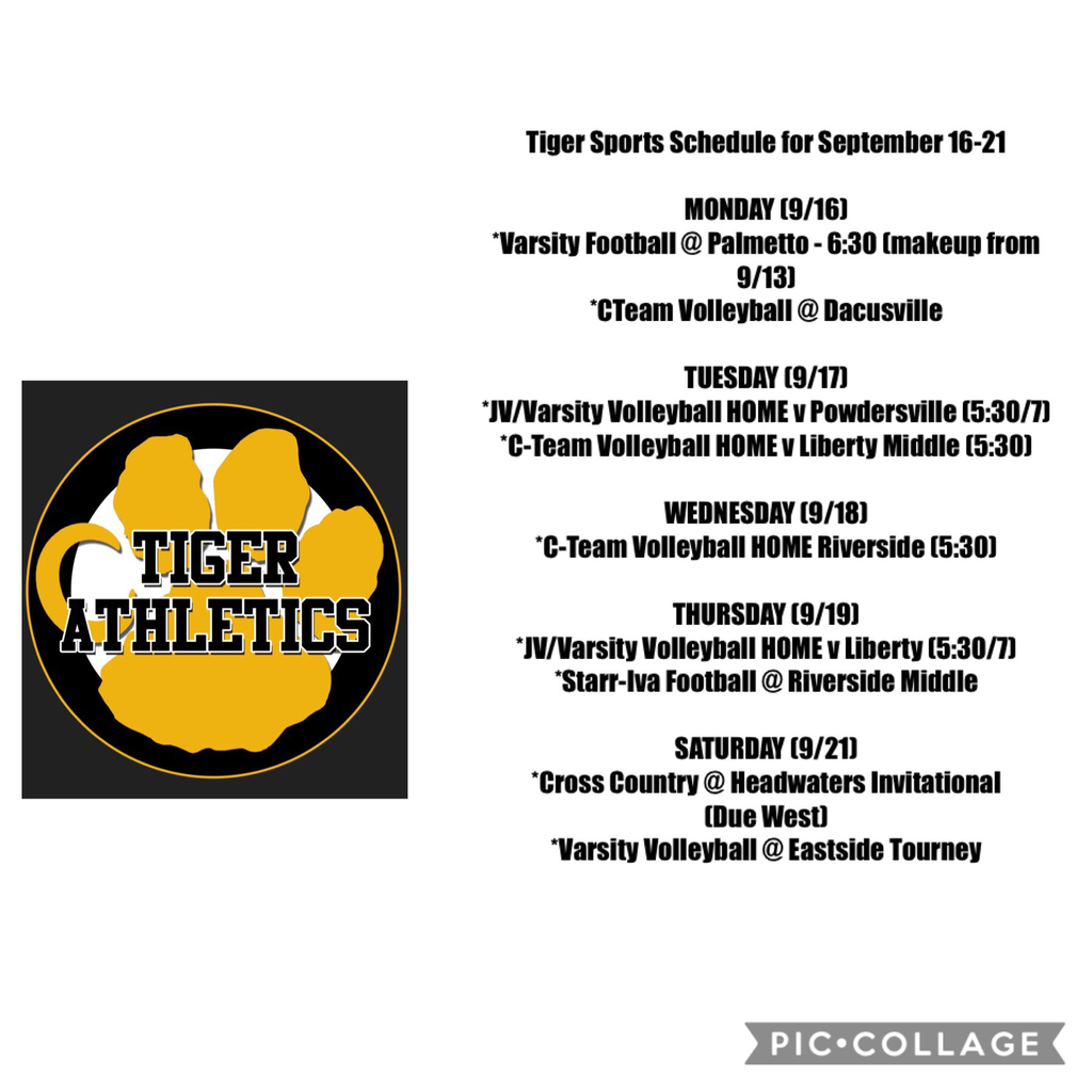 Sports Schedule 9/16-21